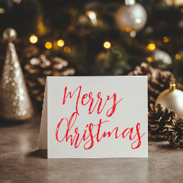 Elegante Frohe Weihnachts-Faltkarte Karte