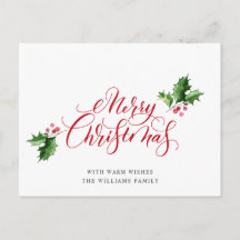 Elegante Frohe Weihnachts-Grußkarte