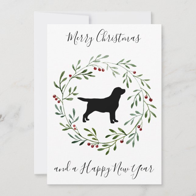 Elegante Frory Christmas Dog Holiday Party Einladung (Vorderseite)