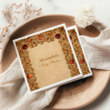 Elegante Frucht- und Foliage Babydusche