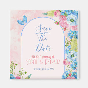 Elegante Frühlingsblumen Save-the-Date Magnet