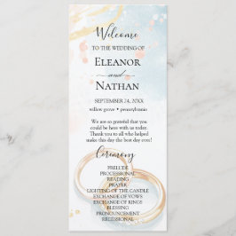 elegante Frühlingsgoldringe Hochzeit Programm