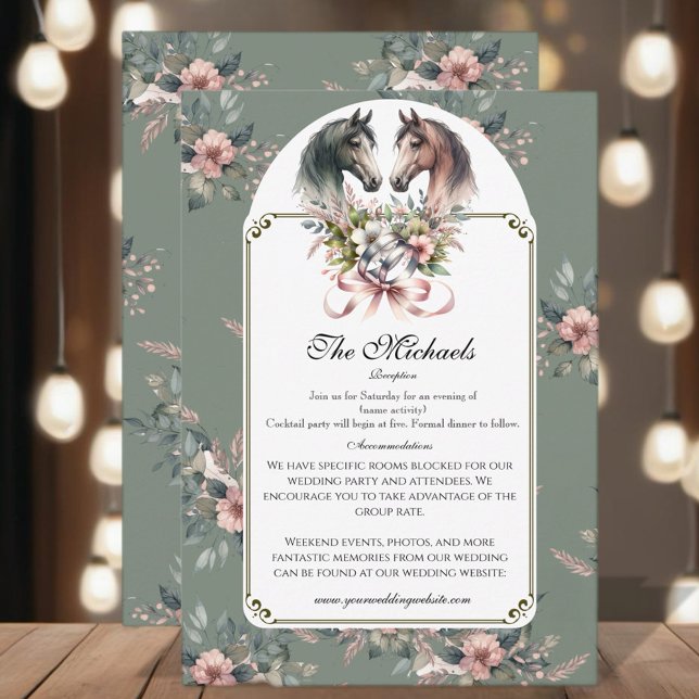 Elegante Frühlingssehen Begleitkarte (Enjoy this beautiful collection of elegant watercolor designs.)