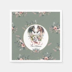 Elegante Frühlingssehen Serviette