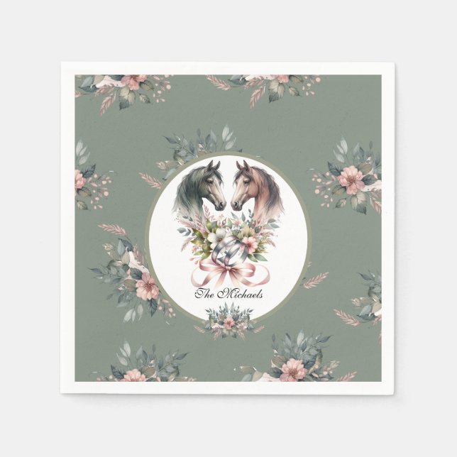 Elegante Frühlingssehen Serviette (Vorderseite)