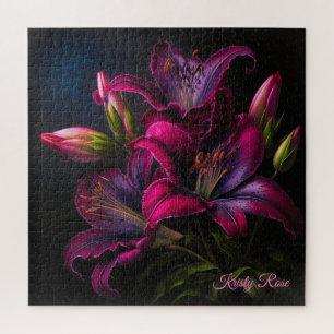 Elegante Fuchsia Red Burgundy Lily Blume