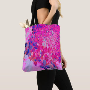 Elegante Fuchsia und dunkelblaue Limelight Hydrang Tasche