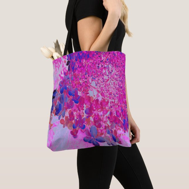 Elegante Fuchsia und dunkelblaue Limelight Hydrang Tasche (Von Nahem)