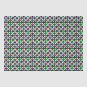 Elegante Fun Colorful Modern Geometric Art Seidenpapier
