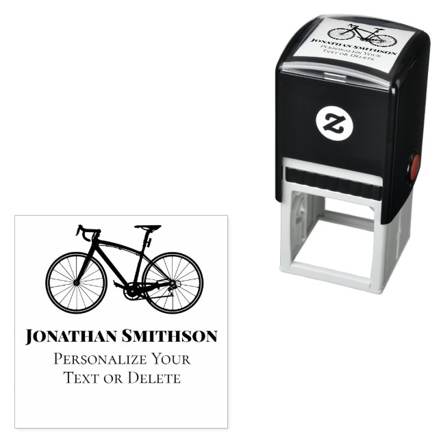 Elegante Fun Retro Bicycle Cool Personal Stationer Permastempel (Beispiel)