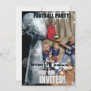 Elegante Fußballspieler- Pic-Trophy-Einladung Einladung