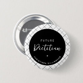 Elegante Future Dietitian Personalisiert Button