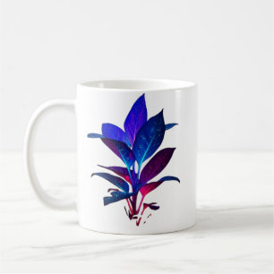 Elegante Galaxie-Blatt-Tasse Kaffeetasse
