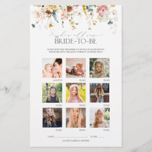 Elegante Garden Blume Blumenspiel Brautparty