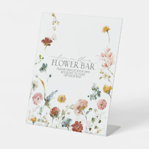 Elegante Garden Blume Brautparty Blume Bar Sockelschild