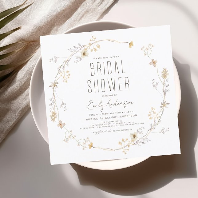 Elegante Garden Blume Brautparty Einladung (Von Creator hochgeladen)