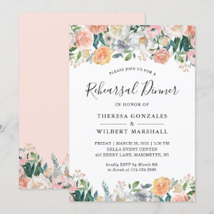 Elegante Garden Rose Parco Tassino Probe Einladung