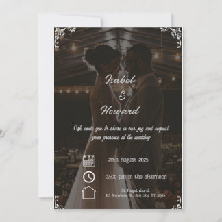 Elegante Garden Wedding Einladung - Einladungen