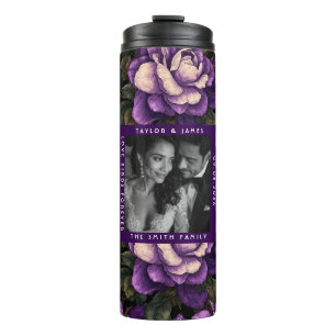 Elegante Gardenien-Themen-Hochzeitsdestination Thermosbecher