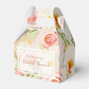 Elegante Gartenblumen Brautparty Geschenkschachtel