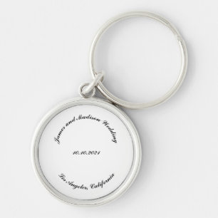 Elegante Gastgeschenk Hochzeit des benutzerdefinie Schlüsselanhänger