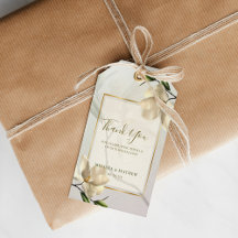 Elegante Gastgeschenk Hochzeit Oriental White Magn