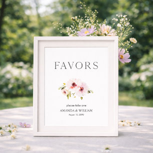 Elegante Gastgeschenk Hochzeit Poster