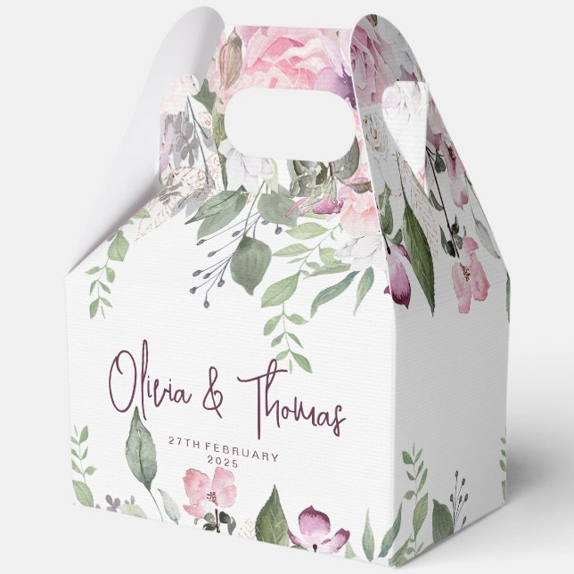 Elegante Gastgeschenk Hochzeiten Geschenkschachtel (Vorderseite)