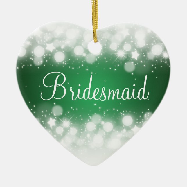 Elegante Gastgeschenk Hochzeits-magisches Keramikornament (Vorne)
