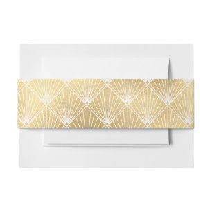 Elegante Gatsby Art Deco Einladungsbanderole