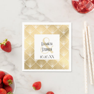 Elegante Gatsby Art Deco Serviette