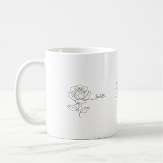 Elegante Geburtstags-Blumen-Kaffeetasse - Personal Kaffeetasse
