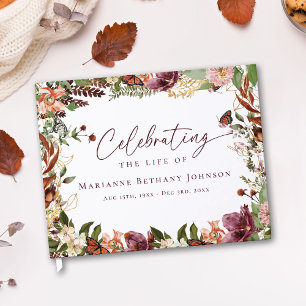 Elegante Gedenkfeier zum Andenken an den Verstorbe Gästebuch