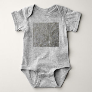 elegante, geistliche, weiße Kristall-Perlenspitze Baby Strampler
