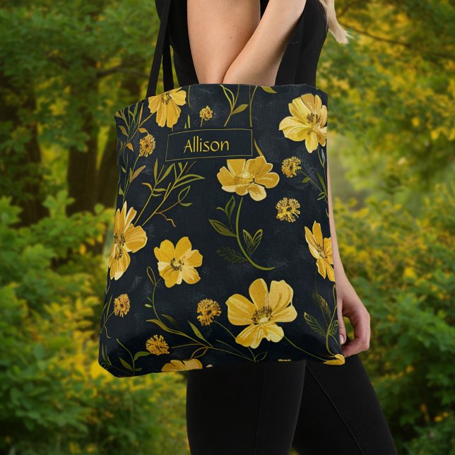 Elegante Gelbe Buttercup-Blume Tasche (Von Creator hochgeladen)