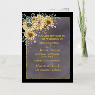 Elegante Gelbe Wasserfarbe Sonnenblume