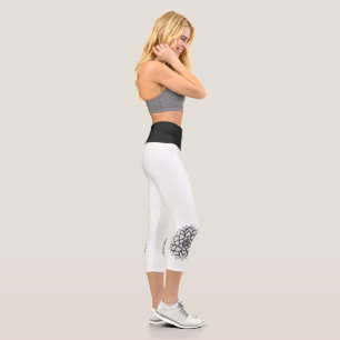 Elegante Geo Yoga Capri Leggings! 🪐 ✨