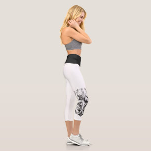 Elegante Geo Yoga Capri Leggings! 🪐 ✨ Leggings
