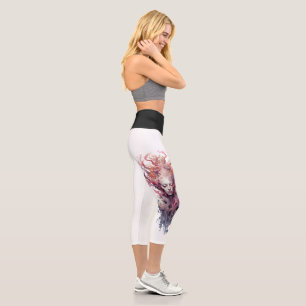 Elegante Geo Yoga Capri Leggings! 🪐 ✨ Leggings