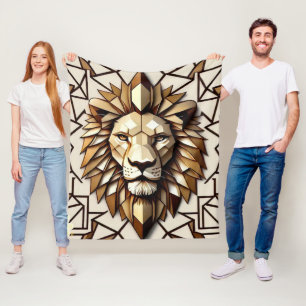 "Elegante Geometrie" Fleecedecke