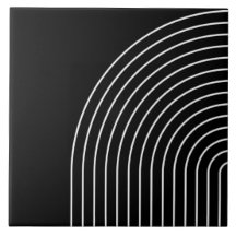 Elegante geometrische abstrakte Linien schwarz-wei
