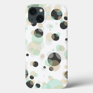Elegante geometrische Blasen in benutzerdefinierte iPhone 13 Hülle