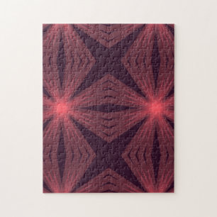 Elegante geometrische Blume im Retrostil