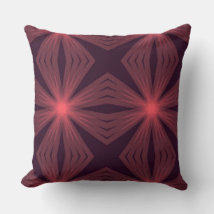 Elegante geometrische Blume im Retrostil Kissen