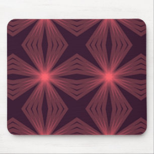 Elegante geometrische Blume im Retrostil Mousepad