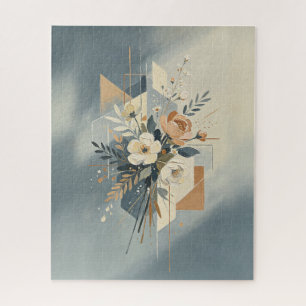 Elegante geometrische botanische Kunst