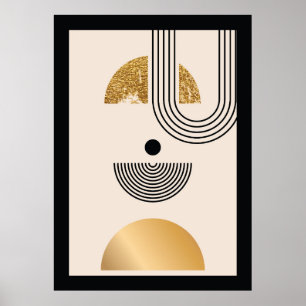 Elegante geometrische Formen Poster