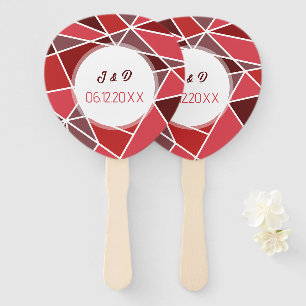 Elegante geometrische Hochzeit Fächer