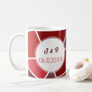 Elegante geometrische Hochzeit Kaffeetasse