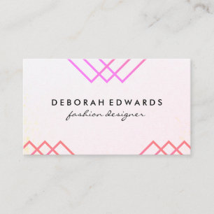 Elegante geometrische Linien Visitenkarte